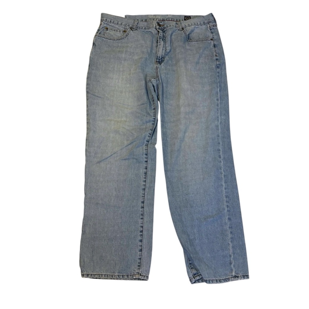 Chaps Denim Straight Leg Light Blue Denim Pants Size 38/30